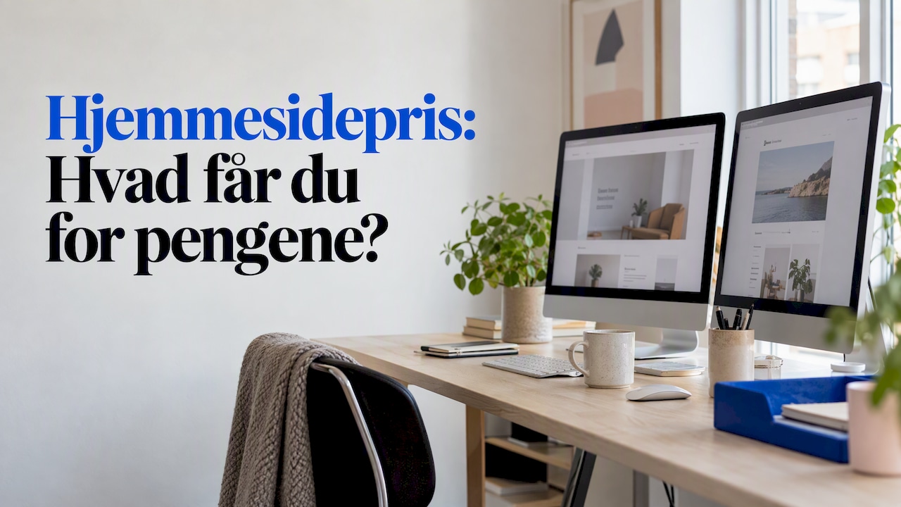 Hjemmeside pris: oversigt og hvad du får for pengene
