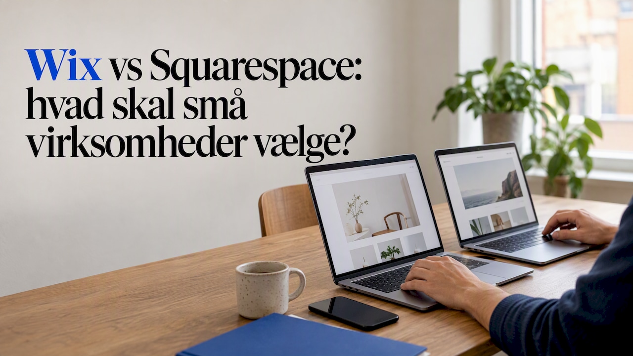 Wix vs Squarespace: hvad skal små virksomheder vælge?