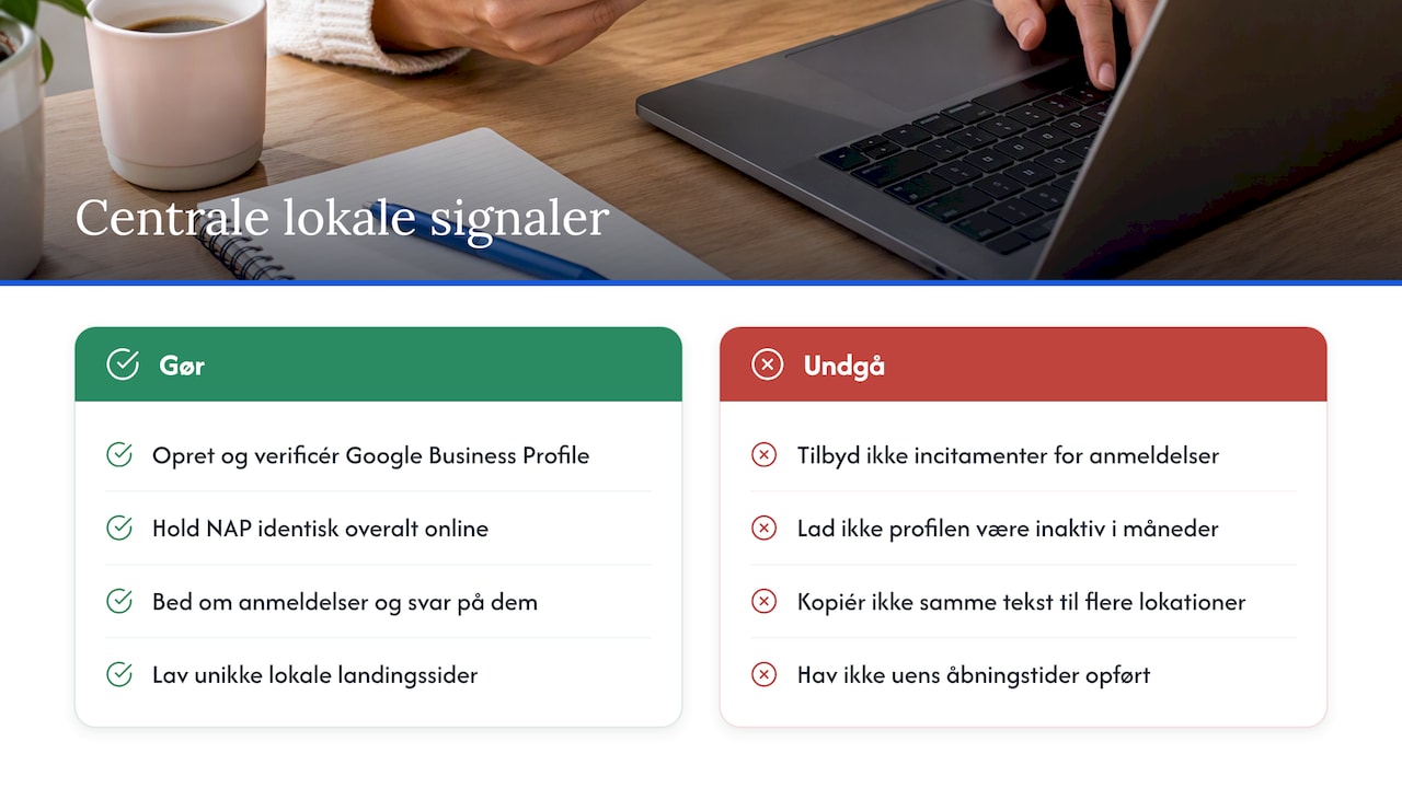 Sådan optimerer du de centrale lokale signaler — overview diagram